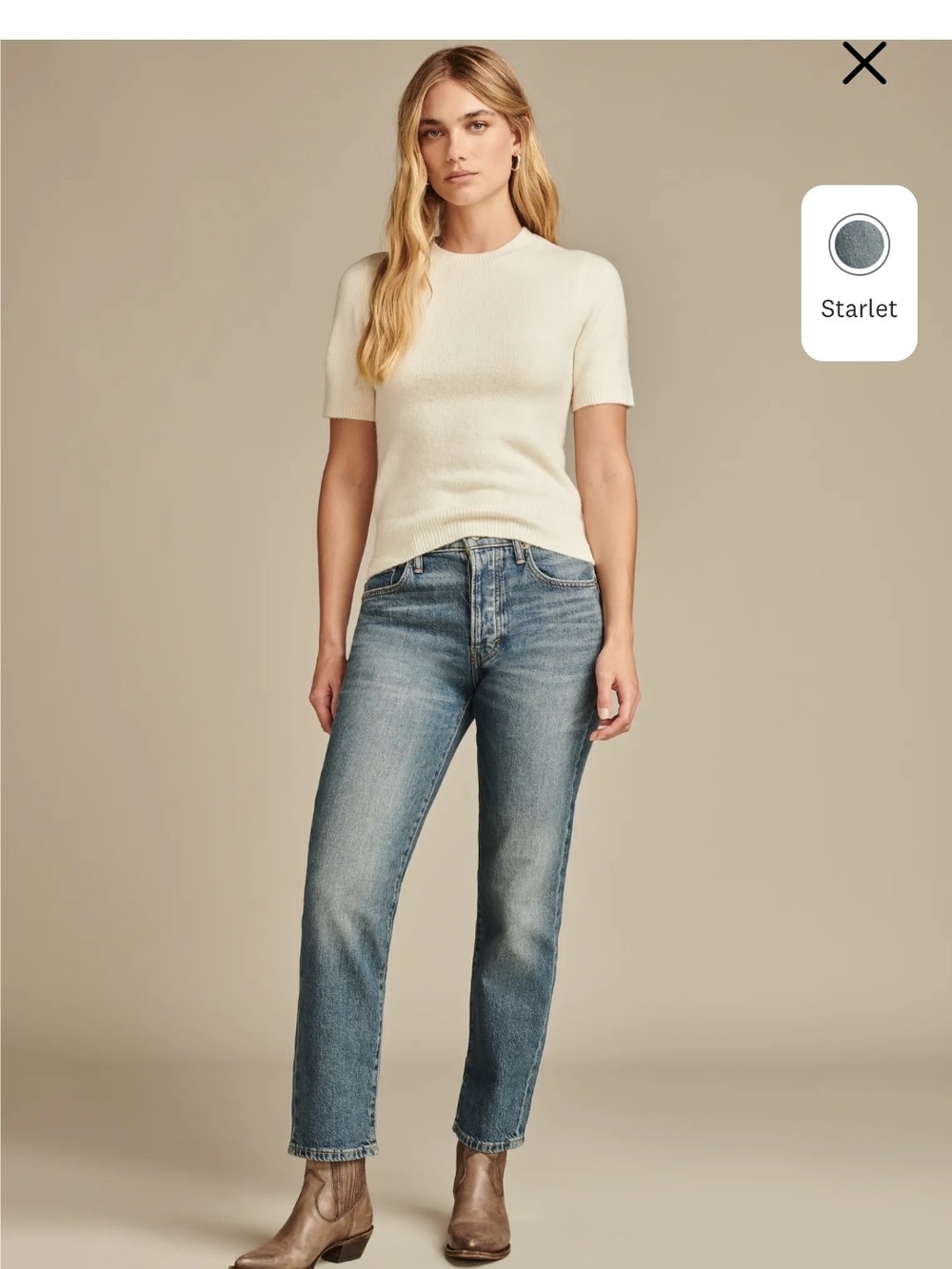 Lucky 90s Loose High Rise Crop Jeans